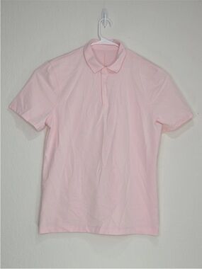 Lululemon Pink Evolution Short-Sleeve Polo Shirt Size L Mens